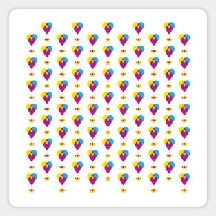 Love hot air balloon pattern Magnet